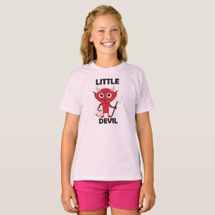 Pequeno Diabo - Camiseta Básica Para Meninas
