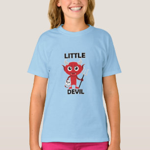 Pequeno Diabo - Camiseta Básica Para Meninas