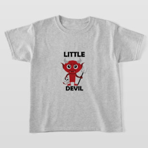 Pequeno Diabo - Camiseta Básica Para Meninas