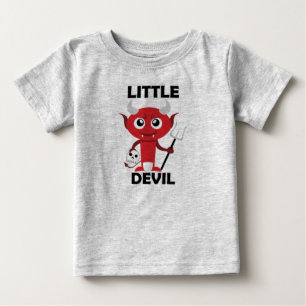 Pequeno Diabo - Camiseta de Jersey Fina para Bebê
