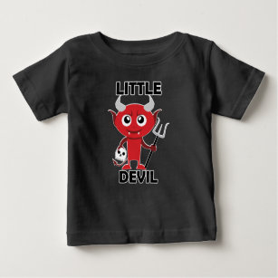 Pequeno Diabo - Camiseta do Baby Fine Jersey