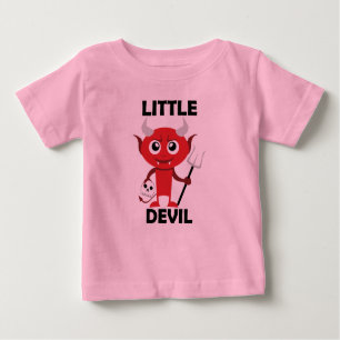 Pequeno Diabo - de camiseta do Baby Fine Jersey