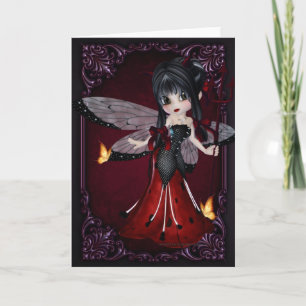 Pequeno Diabo Ladybug Design 1 - Cartão de Saudaçã