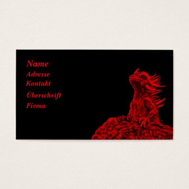 Pequeno Dragão Vermelho (Frente)