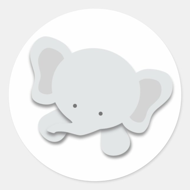 Pequeno Elefante | Adesivos (Frente)