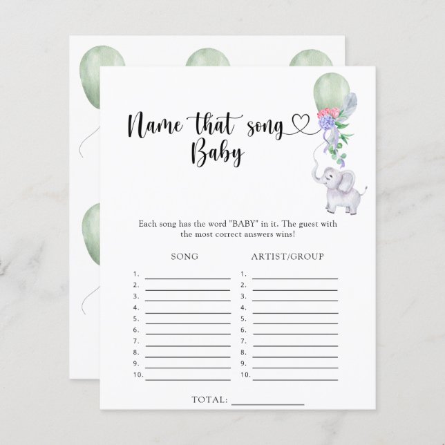 Pequeno Elefante - O nome daquela canção (Frente/Verso)