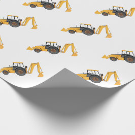 Pequeno Escavador - Papel de Embrulho Matte