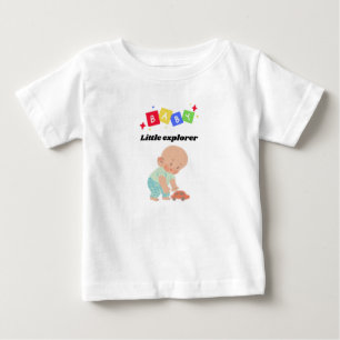 🌍 Pequeno Explorador - Camisa De Bebê Bonita