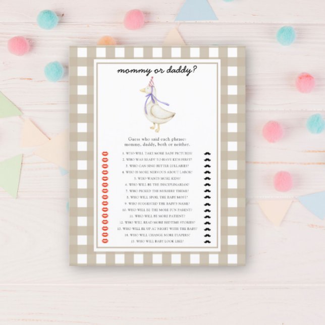 Pequeno ganso - mamãe ou jogo de chá de fraldas (Criador carregado)