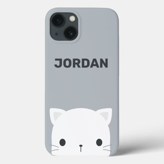 Pequeno Gato Bonito com Nome Personalizado (Verso)