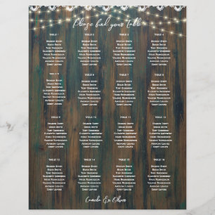 PEQUENO GRÁFICO Mesa Rústico Lace de madeira