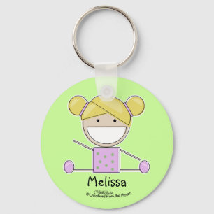 Pequeno Gymnast Girl Shup Chaveiro