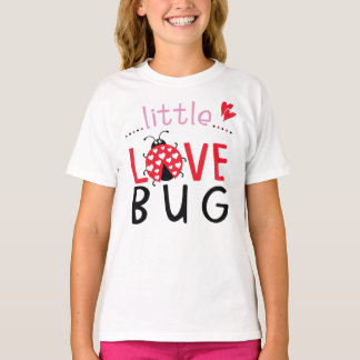 Pequeno inseto de amor, camiseta de menina