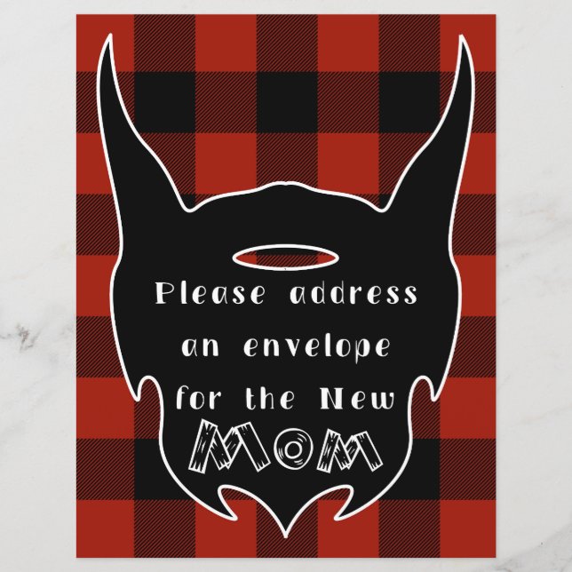 Pequeno Lumberjack Endereço um Envelope (Frente)