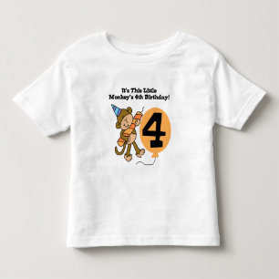 Pequeno Macaco 4º Camisetas e presentes de anivers