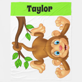 Pequeno Macaco Lg. Cobertor de Lã