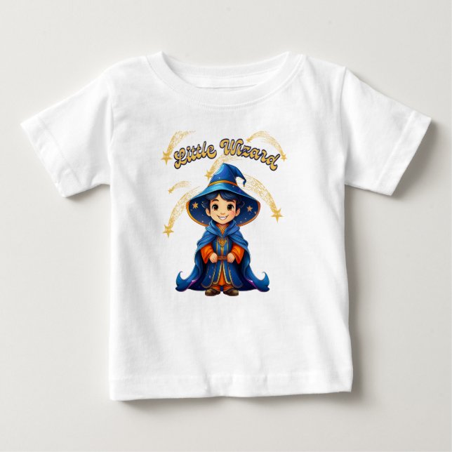 Pequeno Mago – Camiseta Infantil de Halloween (Frente)