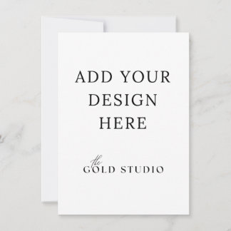 Pequeno Modelo de Convite em Branco (4,5 x 6,25)