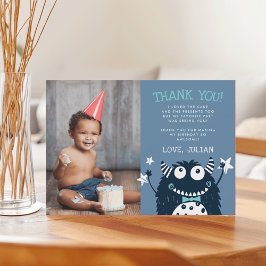 Pequeno Monstro | Cartão de Foto de Agradecimento 