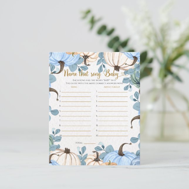 Pequeno nome de abóbora que jogo de chá de fraldas (Em pé/Frente)