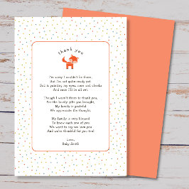 Pequeno obrigado Fox, seu cartões de agradecimento