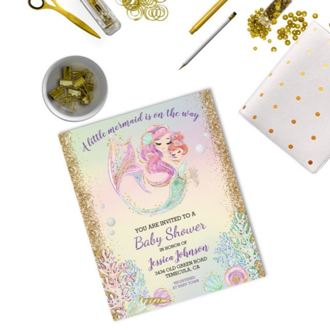 Pequeno Orçamento de Chá de fraldas de Aquarela de (Criador carregado)