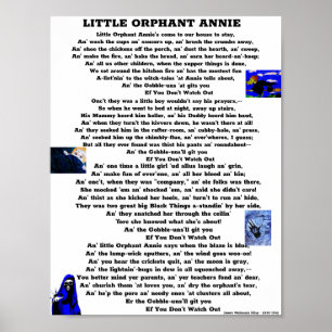 PEQUENO ÓRFÃO ANNIE POEM POSTER