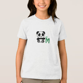 Pequeno Panda Bonito com Monograma Bamboo Stick