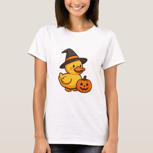 Pequeno Pato na Camiseta das Mulheres do Mundo do  (Frente)