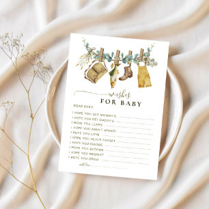 Pequeno pescador deseja cartão de bebê