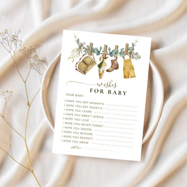 Pequeno pescador deseja cartão de bebê (Criador carregado)