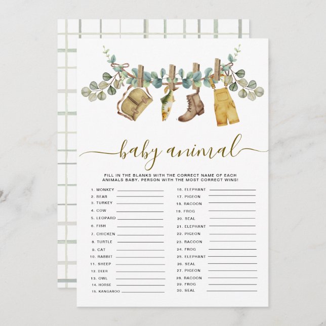 Pequeno Pescador Russo Cartão de Chá para Bebê (Frente/Verso)