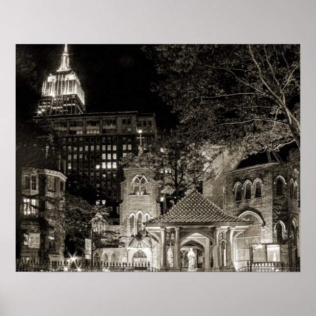 PEQUENO Poster DE GRANDE CIDADE DA IGREJA (Matte) (Frente)