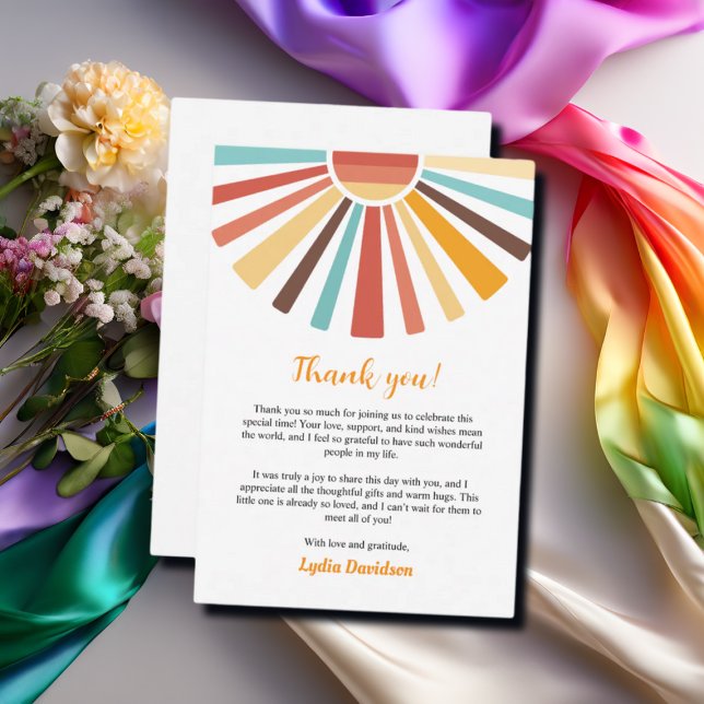 Pequeno Raios De Cartões de agradecimentos De Chá  (Criador carregado)