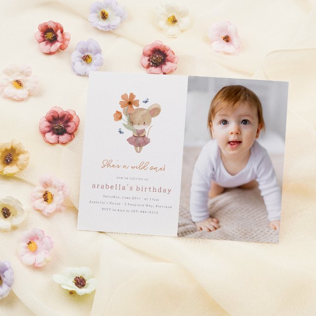 Pequeno Rato Selvagem Um Orçamento Foto 1 Aniversá (Card Mock-up)