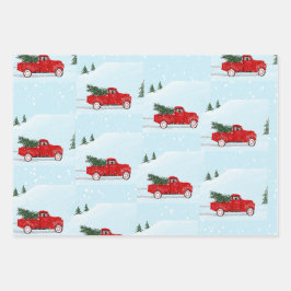 Pequeno Red Truck amante presente