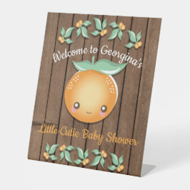 Pequeno Sinal de Pedestal Chá de fraldas Russo