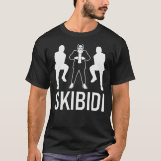 Pequeno T-Shir Clássico de Camisa SkibidiGift