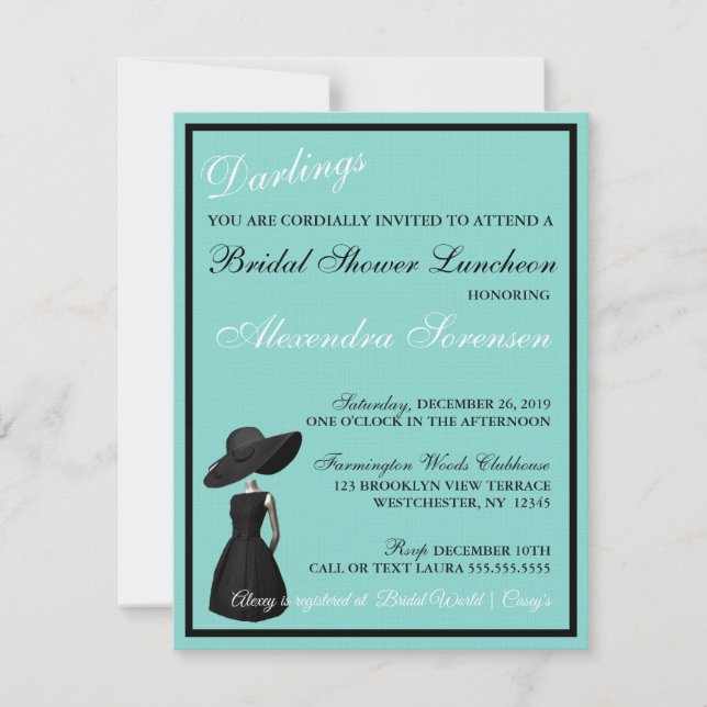 Pequeno vestido preto Tea Bridal BrunChá (Frente)