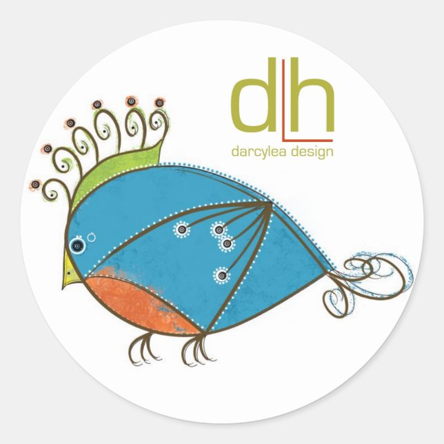 Pequenos adesivos Bluebird (Frente)