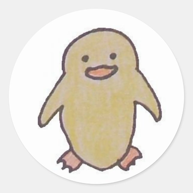 Pequenos adesivos de pato (Frente)