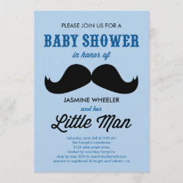 Pequenos Bigode De Bebê Convites