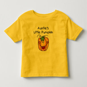 Pequenos Camisetas de abóbora da tia e presentes