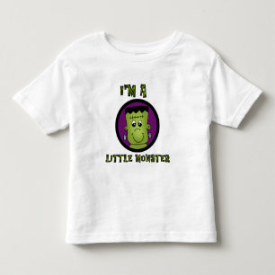 Pequenos Camisetas de Halloween monstros e present