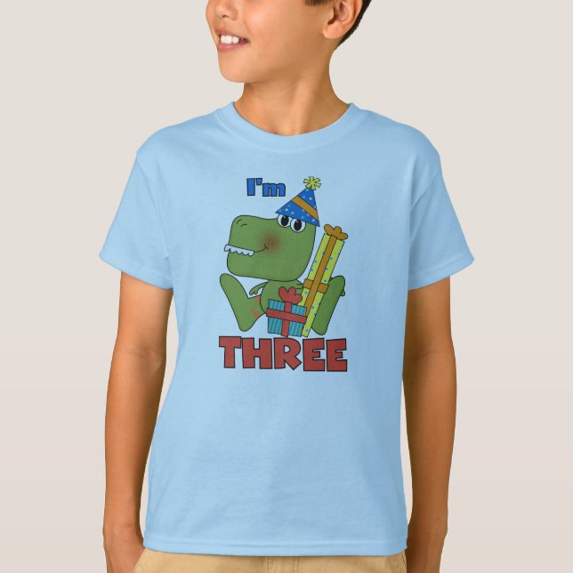 Pequenos Camisetas e presentes de aniversário de 3 (Frente)