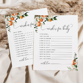 Pequenos desejos bonitos para o cartão de bebê