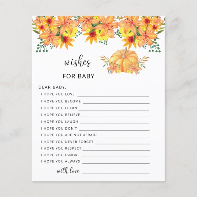 Pequenos desejos de queda de abóbora (Frente)