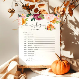 Pequenos desejos florais de abóbora