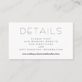 Pequenos detalhes Cartão de Gabinete de Site de Ca