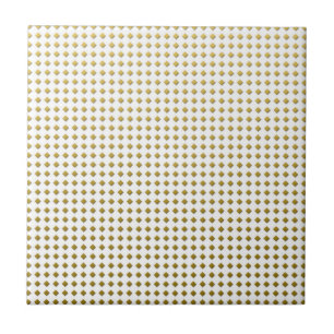 Pequenos Diamantes Quadrados Padrão Amarelo Dourad